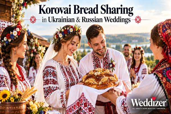 Korovai Bread Sharing in Ukrainian & Russian Weddings