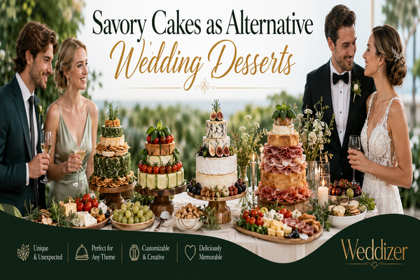 Savory Cakes as Alternative Wedding Desserts: A Fresh Twist on Wedding Traditions